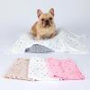 image1 Pack 3 Blankets Super Soft Cute Dot Pattern Pet Blanket Flannel Throw for Dog Puppy Cat BeigeBrownPink SmallBeigeBrownPink