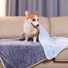 image1 Pack 3 Blankets Super Soft Cute Dot Pattern Pet Blanket Flannel Throw for Dog Puppy Cat BeigeBrownPink SmallBlue2