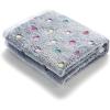 image1 Pack 3 Blankets Super Soft Cute Dot Pattern Pet Blanket Flannel Throw for Dog Puppy Cat BeigeBrownPink SmallBluePurpleGrey