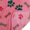 image1 Pack 3 Blankets Super Soft Fluffy Cute Bone Pattern Pet Blanket Flannel Throw for Dog Puppy Cat PinkBrownPurple SmallBone2