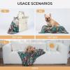 image1 Pack 3 Blankets Super Soft Fluffy Cute Bone Pattern Pet Blanket Flannel Throw for Dog Puppy Cat PinkBrownPurple SmallGrey Bone