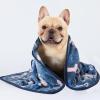 image1 Pack 3 Blankets Super Soft Fluffy Cute Bone Pattern Pet Blanket Flannel Throw for Dog Puppy Cat PinkBrownPurple SmallKhakiBlueNavy Bone