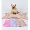 image1 Pack 3 Blankets Super Soft Fluffy Cute Bone Pattern Pet Blanket Flannel Throw for Dog Puppy Cat PinkBrownPurple SmallPinkBrownPurple Bone