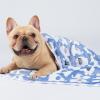 image1 Pack 3 Blankets Super Soft Fluffy Premium Cute Elephant Pattern Pet Blanket Flannel Throw for Dog Puppy Cat BluePinkYellow Small23x16 inchBlue