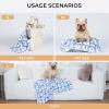 image1 Pack 3 Blankets Super Soft Fluffy Premium Cute Elephant Pattern Pet Blanket Flannel Throw for Dog Puppy Cat BluePinkYellow Small23x16 inchBluePinkYellow