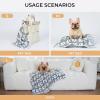 image1 Pack 3 Blankets Super Soft Fluffy Premium Cute Elephant Pattern Pet Blanket Flannel Throw for Dog Puppy Cat BluePinkYellow Small23x16 inchDark Grey