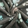 image1 Pack 3 Blankets Super Soft Fluffy Premium Fleece Pet Blanket Flannel Throw for Dog Puppy Cat Paw Brown Small23x16 inchGrey Paw2