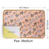 image1 Pack 3 Blankets Super Soft Fluffy Premium Fleece Pet Blanket Flannel Throw for Dog Puppy Cat Paw Brown Small23x16 inchPaw