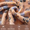 image1 Pack 3 Blankets Super Soft Fluffy Premium Fleece Pet Blanket Flannel Throw for Dog Puppy Cat Paw Brown Small23x16 inchPaw