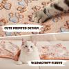 image1 Pack 3 Blankets Super Soft Fluffy Premium Fleece Pet Blanket Flannel Throw for Dog Puppy Cat Paw Brown Small23x16 inchPaw
