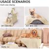 image1 Pack 3 Calming Blankets Fluffy Premium Fleece Pet Blanket Soft Sherpa Throw for Dog Puppy Cat Beige Small 23quot x16Beige