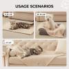 image1 Pack 3 Calming Blankets Fluffy Premium Fleece Pet Blanket Soft Sherpa Throw for Dog Puppy Cat Beige Small 23quot x16Beige