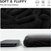 image1 Pack 3 Calming Blankets Fluffy Premium Fleece Pet Blanket Soft Sherpa Throw for Dog Puppy Cat Beige Small 23quot x16Black