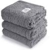 image1 Pack 3 Calming Blankets Fluffy Premium Fleece Pet Blanket Soft Sherpa Throw for Dog Puppy Cat Beige Small 23quot x16Grey