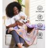 imageLuciphia 1 Pack 2 Pet Blankets for Dogs Cats Fleece Print Dog Cat Blankets for Small Medium Large Puppy Kitten Grey Paw Medium30x20 inchBone Brown Purple