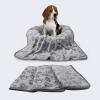 imageLuciphia 1 Pack 2 Pet Blankets for Dogs Cats Fleece Print Dog Cat Blankets for Small Medium Large Puppy Kitten Grey Paw Medium30x20 inchGrey Paw