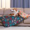 imageLuciphia 1 Pack 6 Dog Blankets Cat Soft Fluffy Fleece Pet Blanket Warm Cute Print Design Puppy Kitten Doggy Bone Small23quotx16quotBone