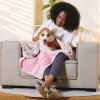imageLuciphia 1 Pack 6 Dog Blankets Cat Soft Fluffy Fleece Pet Blanket Warm Cute Print Design Puppy Kitten Doggy Bone Small23quotx16quotDot
