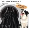 imageLuciphia Waterproof Blanket for Large Dogs Liquid Proof Furniture Protector Washable Pet Reversible Bed Cover for Couch Soft Sherpa Fleece Cat Blanket for Small Medium Grey Small40quot x 28quotBlack