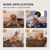 imageLuciphia Waterproof Blanket for Large Dogs Liquid Proof Furniture Protector Washable Pet Reversible Bed Cover for Couch Soft Sherpa Fleece Cat Blanket for Small Medium Grey Small40quot x 28quotKhaki