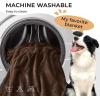 imageLuciphia Waterproof Blanket for Large Dogs Liquid Proof Furniture Protector Washable Pet Reversible Bed Cover for Couch Soft Sherpa Fleece Cat Blanket for Small Medium Grey Small40quot x 28quotBrown