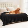 imageLuciphia Waterproof Blanket for Large Dogs Liquid Proof Furniture Protector Washable Pet Reversible Bed Cover for Couch Soft Sherpa Fleece Cat Blanket for Small Medium Grey Small40quot x 28quotBlack