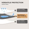 imageLuciphia Waterproof Blanket for Large Dogs Liquid Proof Furniture Protector Washable Pet Reversible Bed Cover for Couch Soft Sherpa Fleece Cat Blanket for Small Medium Grey Small40quot x 28quotGrey
