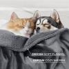 imageWaterproof Pet Blanket Liquid Pee Proof Dog Blanket for Sofa Bed Couch Reversible Sherpa Fleece Furniture Protector Cover for Small Medium Large Dogs Cats Dark Gray Small40quot x 28quotDark Graythicken