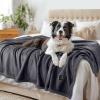 imageWaterproof Pet Blanket Liquid Pee Proof Dog Blanket for Sofa Bed Couch Reversible Sherpa Fleece Furniture Protector Cover for Small Medium Large Dogs Cats Dark Gray Small40quot x 28quotDark Graythicken