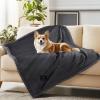 imageWaterproof Pet Blanket Liquid Pee Proof Dog Blanket for Sofa Bed Couch Reversible Sherpa Fleece Furniture Protector Cover for Small Medium Large Dogs Cats Dark Gray Small40quot x 28quotDark Graythicken