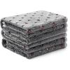 image1 Pack 3 Blankets Super Soft Cute Dot Pattern Pet Blanket Flannel Throw for Dog Puppy Cat BeigeBrownPink SmallGrey2
