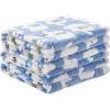 image1 Pack 3 Blankets Super Soft Fluffy Premium Cute Elephant Pattern Pet Blanket Flannel Throw for Dog Puppy Cat BluePinkYellow Small23x16 inchBlue