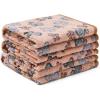 image1 Pack 3 Blankets Super Soft Fluffy Premium Fleece Pet Blanket Flannel Throw for Dog Puppy Cat Paw Brown Small23x16 inchBrown Paw