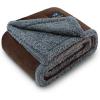 imageLuciphia Waterproof Blanket for Large Dogs Liquid Proof Furniture Protector Washable Pet Reversible Bed Cover for Couch Soft Sherpa Fleece Cat Blanket for Small Medium Grey Small40quot x 28quotBrown