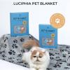imageSmall Fleece Dog Blankets Gift for Puppy Essential Calming Cat Bed Blanket Medium Dogs Soft Throw Grey30quotx20quotPack of 1