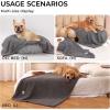 imageLuciphia Premium Fleece Pet Blanket for Small Medium Dogs Puppy Soft Sherpa Calming Cat Throw BlanketsPink57x40 inchesGrey
