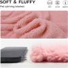 imageLuciphia Premium Fleece Pet Blanket for Small Medium Dogs Puppy Soft Sherpa Calming Cat Throw BlanketsPink57x40 inchesPink