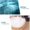 imageLuciphia Round Dog Cat Bed Donut Cuddler Faux Fur Plush Pet Cushion for Large Medium Small Dogs SelfWarming and Cozy for Improved Sleep Dark Grey Medium23quotx23quotGradient Blue