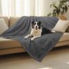 imageLuciphia Waterproof Pet Blanket for Medium Large Dogs Soft Cat Sherpa Calming Thick Cover Leakproof Cozy Puppy Sofa Bed Car Couch ProtectorGrey30x20 inchesGrey