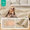imageLuciphia Waterproof Pet Blanket for Medium Large Dogs Soft Cat Sherpa Calming Thick Cover Leakproof Cozy Puppy Sofa Bed Car Couch ProtectorGrey30x20 inchesBeige