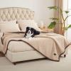imageLuciphia Waterproof Pet Blanket for Medium Large Dogs Soft Cat Sherpa Calming Thick Cover Leakproof Cozy Puppy Sofa Bed Car Couch ProtectorGrey30x20 inchesBeigeBrown