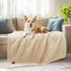 imageLuciphia Waterproof Pet Blanket for Medium Large Dogs Soft Cat Sherpa Calming Thick Cover Leakproof Cozy Puppy Sofa Bed Car Couch ProtectorGrey30x20 inchesBeige