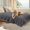 imageLuciphia Waterproof Pet Blanket for Medium Large Dogs Soft Cat Sherpa Calming Thick Cover Leakproof Cozy Puppy Sofa Bed Car Couch ProtectorGrey30x20 inchesGrey