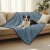 imageLuciphia Waterproof Pet Blanket for Medium Large Dogs Soft Cat Sherpa Calming Thick Cover Leakproof Cozy Puppy Sofa Bed Car Couch ProtectorGrey30x20 inchesBlueNavy