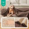 imageLuciphia Waterproof Pet Blanket for Medium Large Dogs Soft Cat Sherpa Calming Thick Cover Leakproof Cozy Puppy Sofa Bed Car Couch ProtectorGrey30x20 inchesBeigeBrown