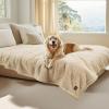 imageLuciphia Waterproof Pet Blanket for Medium Large Dogs Soft Cat Sherpa Calming Thick Cover Leakproof Cozy Puppy Sofa Bed Car Couch ProtectorGrey30x20 inchesBeige