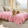 imageLuciphia Waterproof Pet Blanket for Medium Large Dogs Soft Cat Sherpa Calming Thick Cover Leakproof Cozy Puppy Sofa Bed Car Couch ProtectorGrey30x20 inchesPink