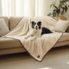 imageLuciphia Waterproof Pet Blanket for Medium Large Dogs Soft Cat Sherpa Calming Thick Cover Leakproof Cozy Puppy Sofa Bed Car Couch ProtectorGrey30x20 inchesBeigeBrown