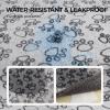 imageLuciphia Waterproof Pet Blankets for Couch Sofa Bed Cover Liquid Pee Proof Washable Soft Fluffy Large Dog Blanket Reversible Furniture Protection Grey Bone Thicken XLarge85quot x 57quotPaw Gray