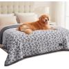 imageLuciphia Waterproof Pet Blankets for Couch Sofa Bed Cover Liquid Pee Proof Washable Soft Fluffy Large Dog Blanket Reversible Furniture Protection Grey Bone Thicken XLarge85quot x 57quotPaw Gray